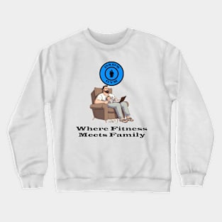 Dads Gym Work Life Baby Time Crewneck Sweatshirt